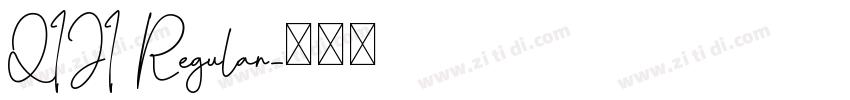 QIJI Regular字体转换
